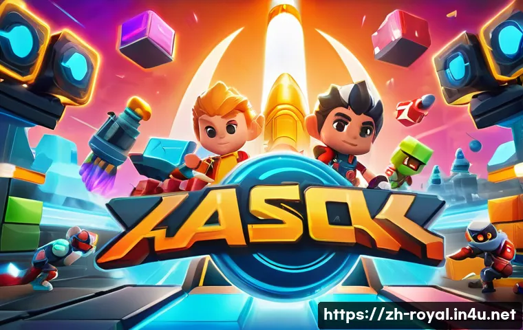 로얄매치 멀티플레이 전략 - A dynamic multiplayer match scene in a colorful puzzle game setting, featuring a strategic player ch...